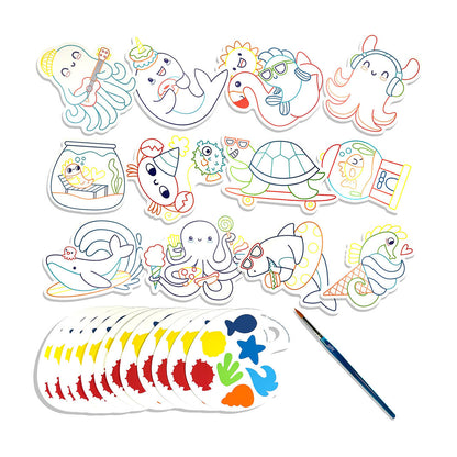 Ooly Vandfarve sæt, Ocean Pals - Playful Painters