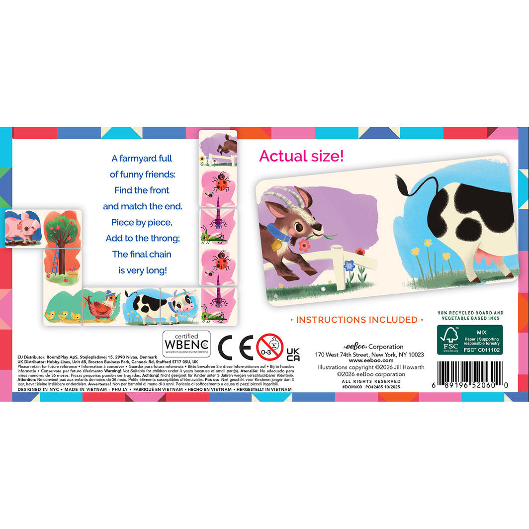 eeBoo Spel, Domino - Bondgården