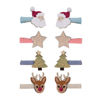 Mimi &amp; Lula 8 Hårclips - Christmas