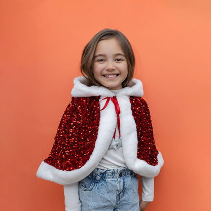 Mimi &amp; Lula - Cape - Mrs Claus Sequin Christmas