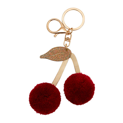 Mimi &amp; Lula Nøglering - Pom Pom Cherries