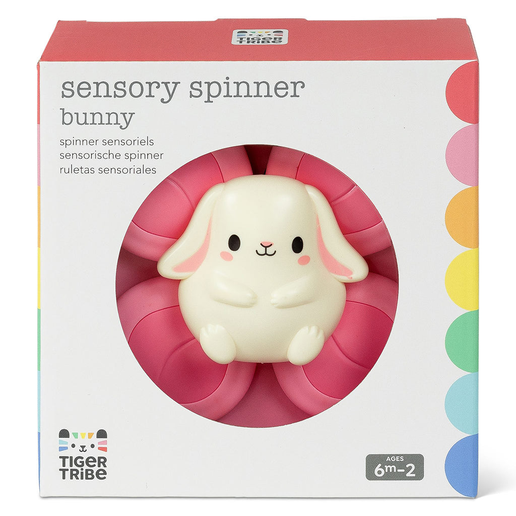 Tiger Tribe babyleksak, Sensory Spinner - Bunny