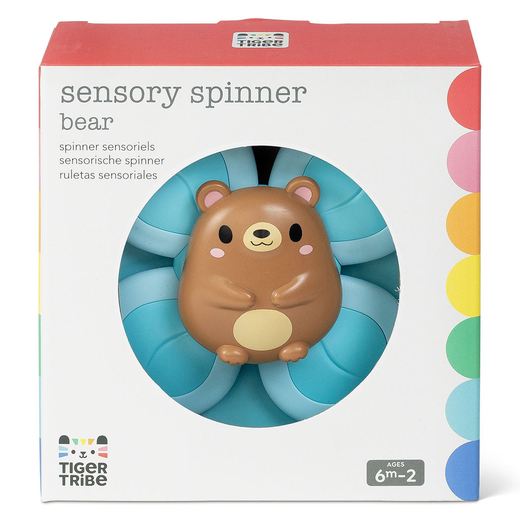 Tiger Tribe babyleksaker, Sensory spinner - Bear