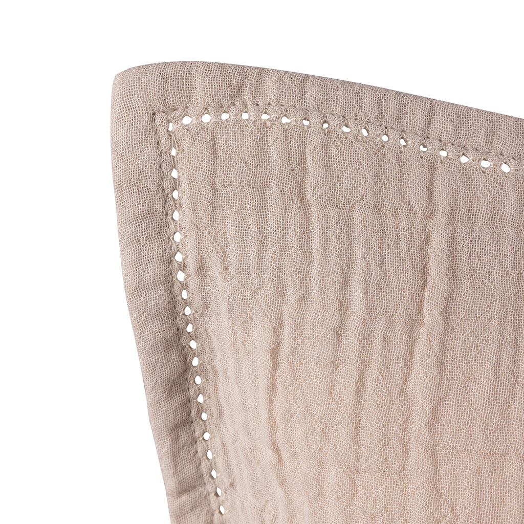 Sebra juniorsängkläder, muslin – Seabreeze beige