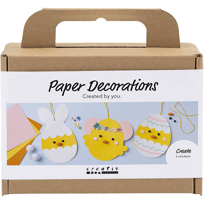 Mini DIY-kit för papperspynt, Påsktema