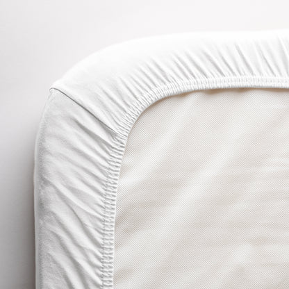 Jersey lakan, baby 70 x 120 cm, vit