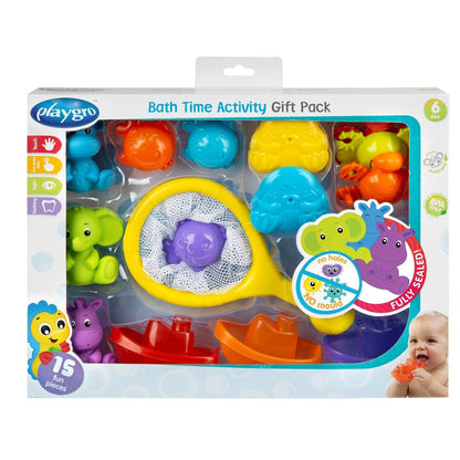 Playgro Badelegetøj, Gaveæske m fiskenet og figurer - 16 dele