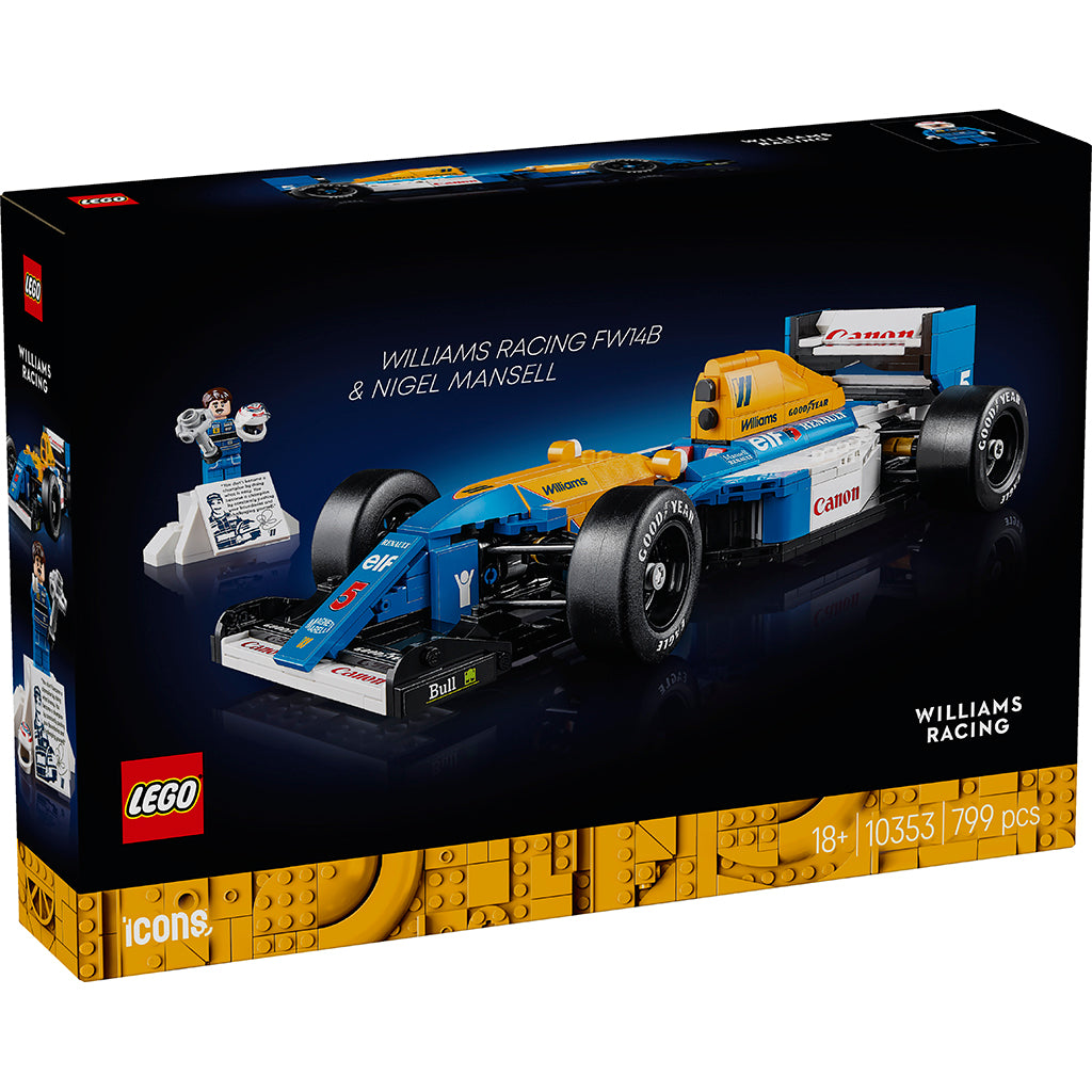 LEGO® Icons, Williams Racing FW14B och Nigel Mansell