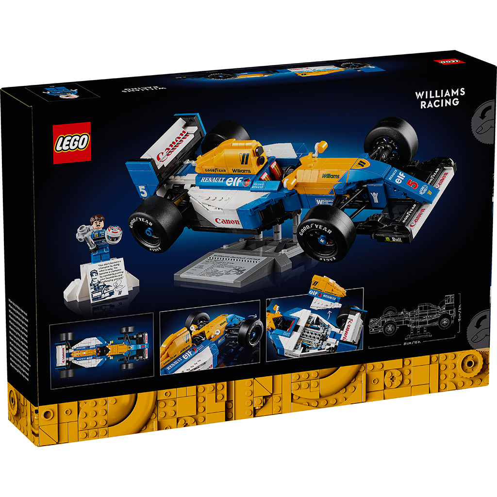 LEGO® Icons, Williams Racing FW14B och Nigel Mansell