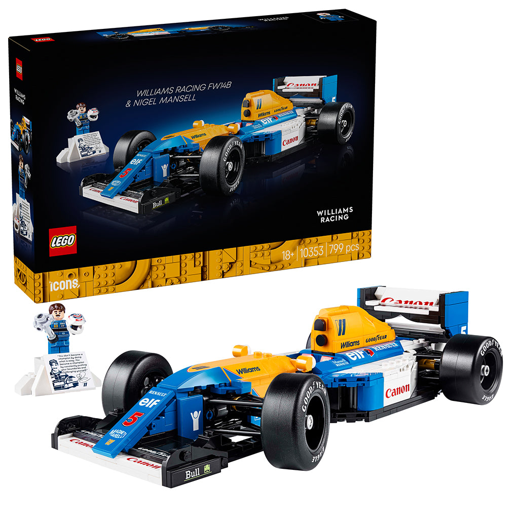 LEGO® Icons, Williams Racing FW14B och Nigel Mansell