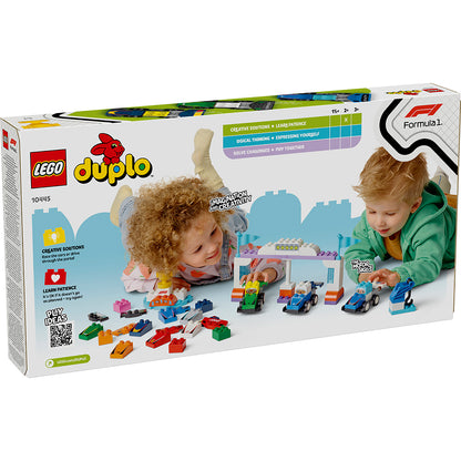 LEGO® DUPLO® Town, F1®-team med racerbilar och förare