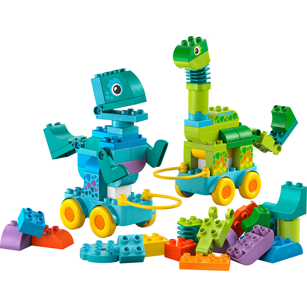LEGO® DUPLO® Town, 3-i-1-dinosaurier på hjul
