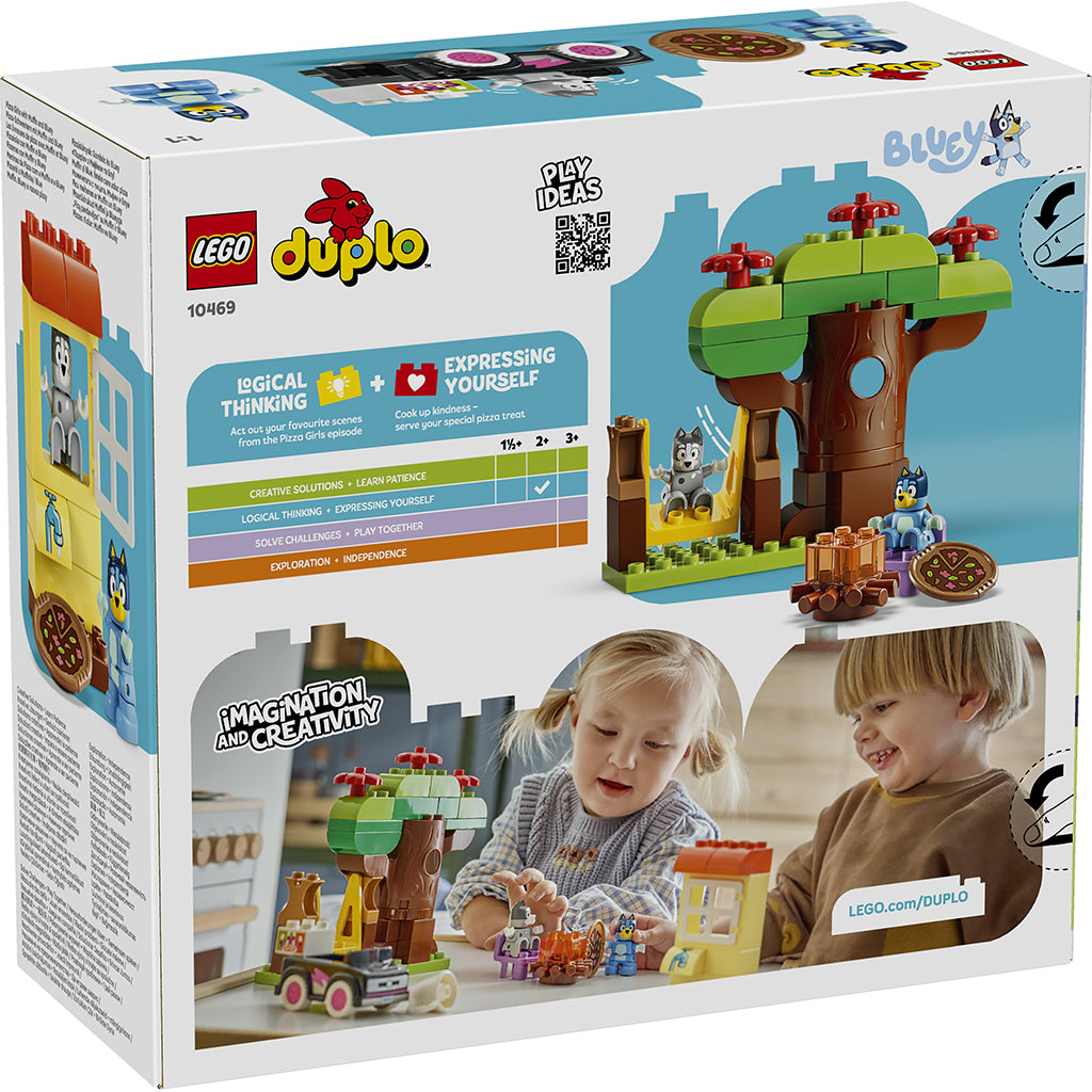LEGO® DUPLO® Bluey Pizzaflickor med Muffin och Bluey