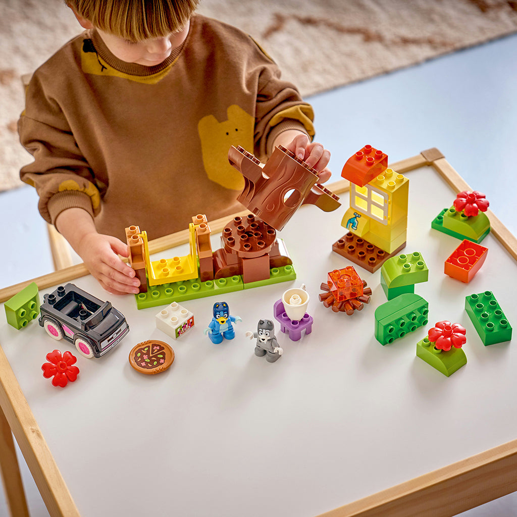 LEGO® DUPLO® Bluey Pizzaflickor med Muffin och Bluey