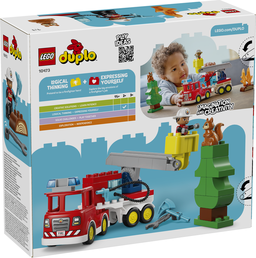 LEGO® DUPLO® Brandbil med slang och brandman