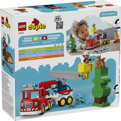 LEGO® DUPLO® Brandbil med slang och brandman