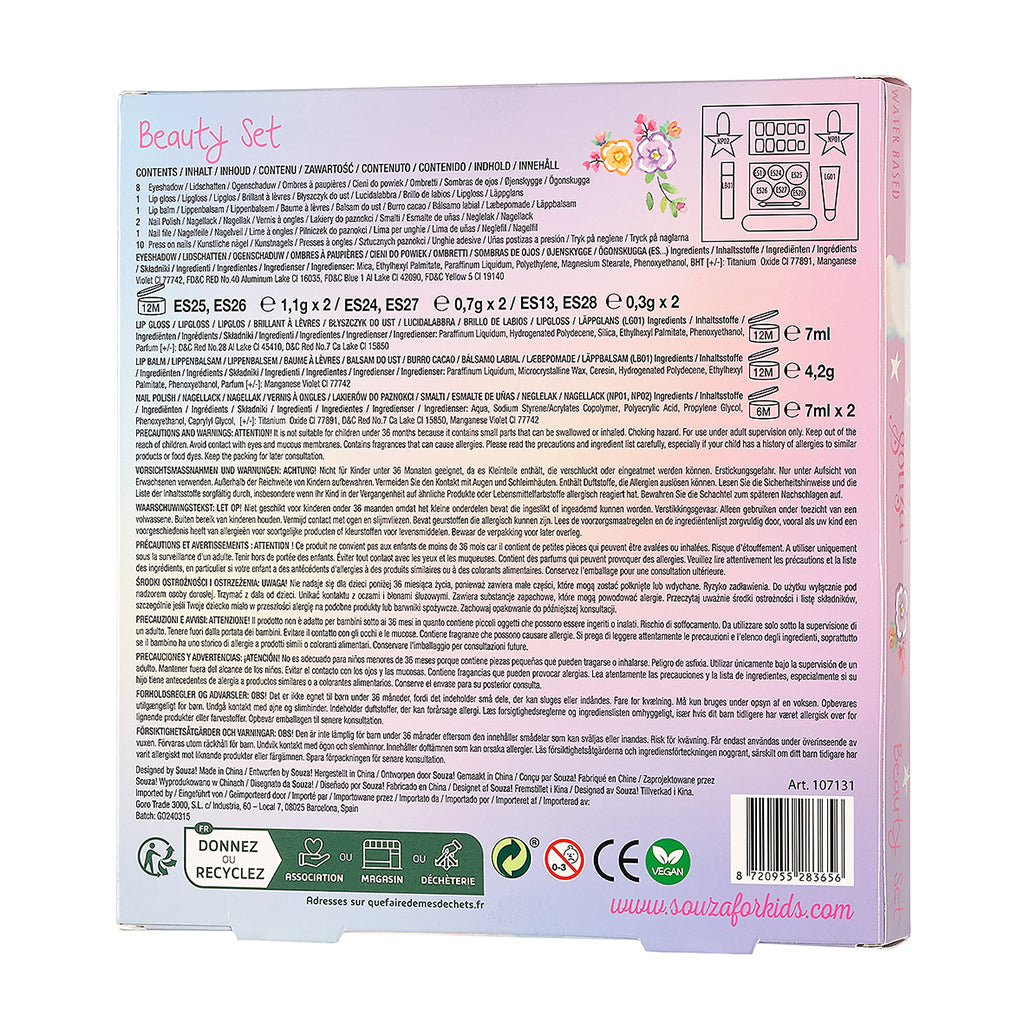 Souza sminkset för barn, palett med ögonskugga - Enhörning