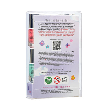Souza nagellackset för barn, 6 st - Party
