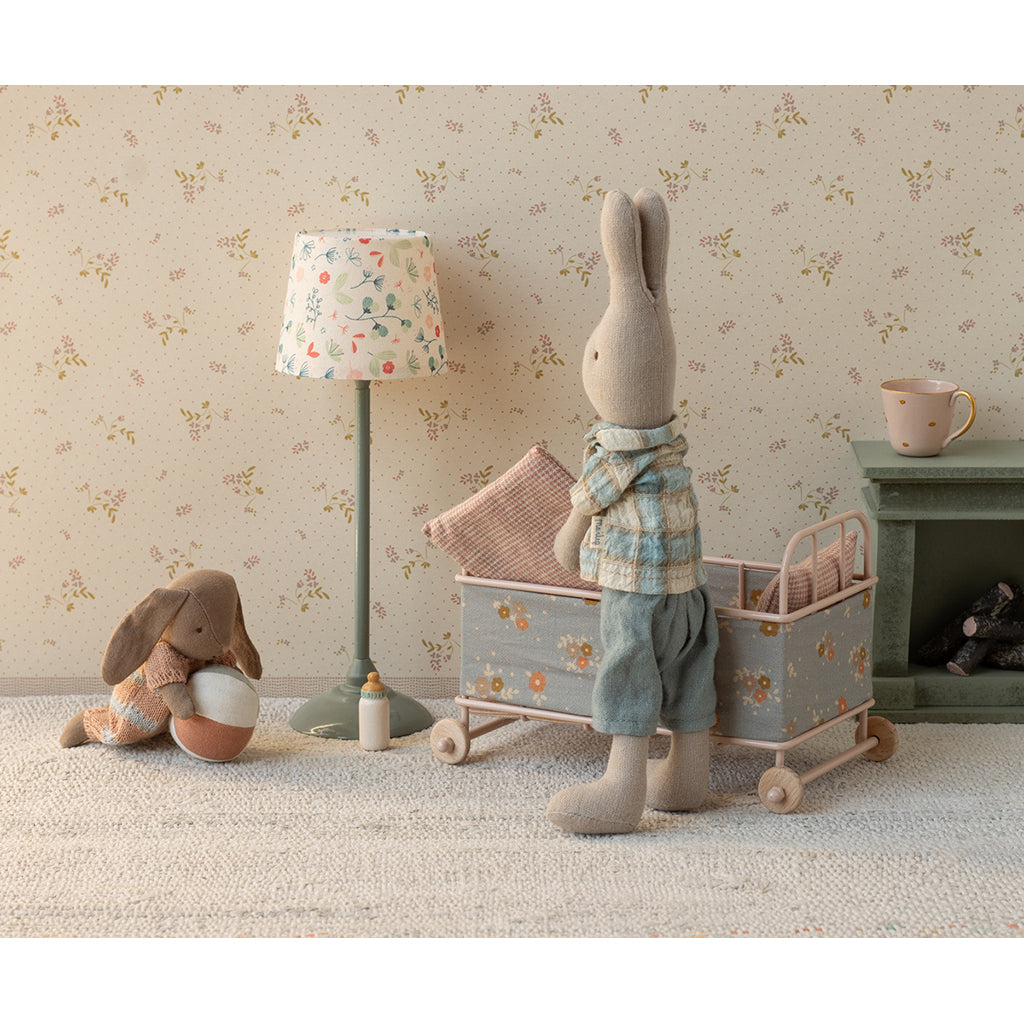 Maileg tillbehör för möss, micro spjälsäng - Puder