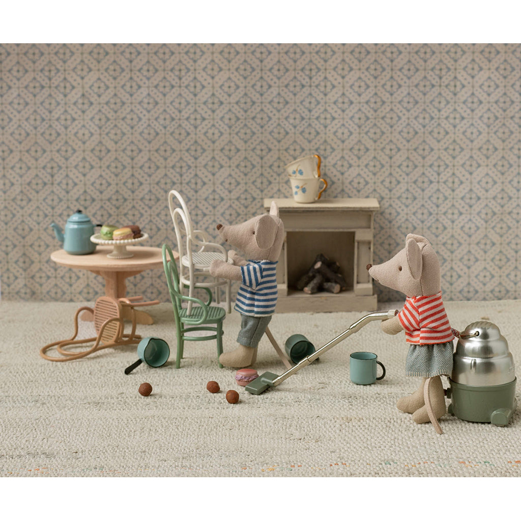 Maileg tillbehör för möss, Vintage stol - Råvit