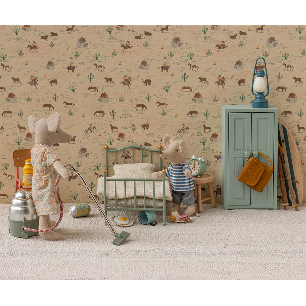 Maileg docktillbehör, Vintage säng för möss - Mint