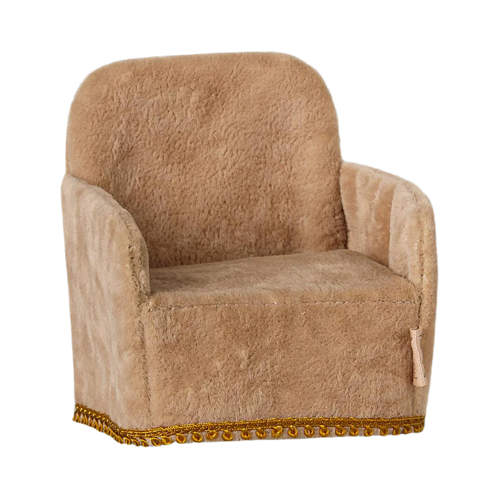 Maileg fällbar stol för möss - Puder