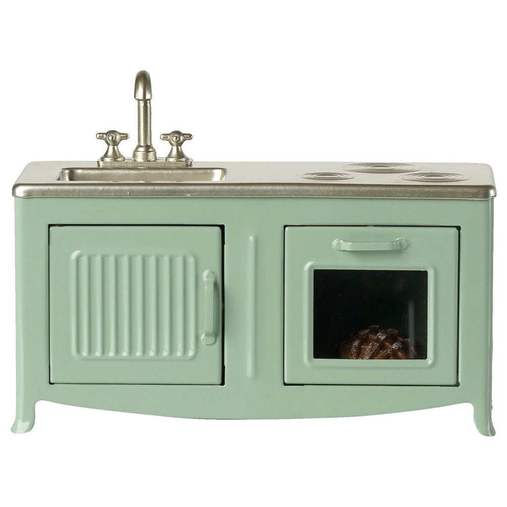 Maileg docktillbehör, kök till möss - Mint