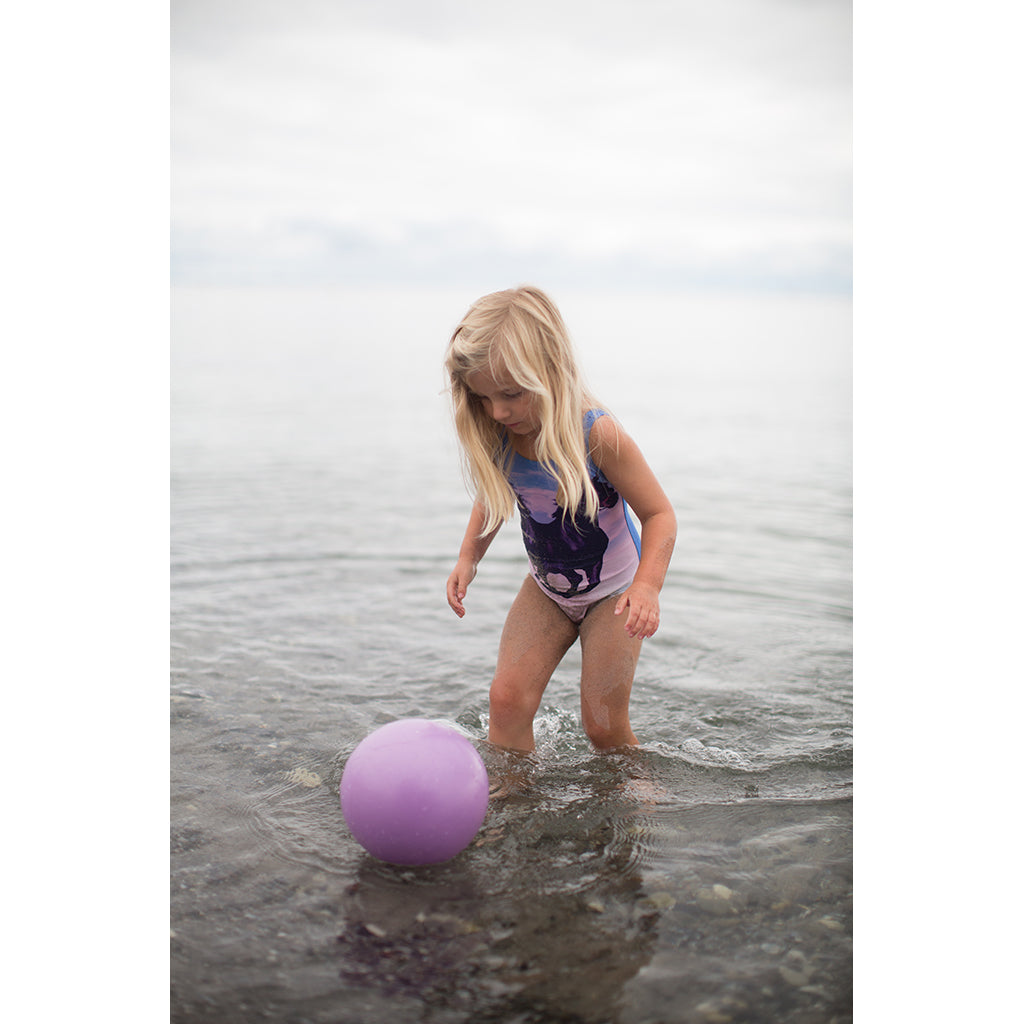 Scrunch-ball, uppblåsbar mjuk boll - Ice cream purple