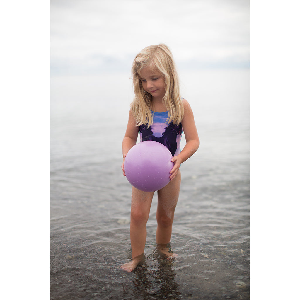 Scrunch-ball, uppblåsbar mjuk boll - Ice cream purple