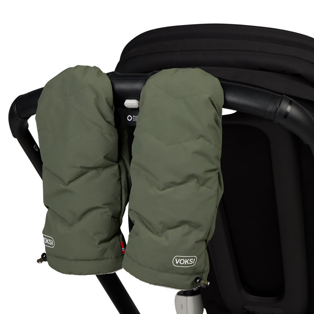 Voksi® Barnvagnshandskar, Thyme Green LightGrey