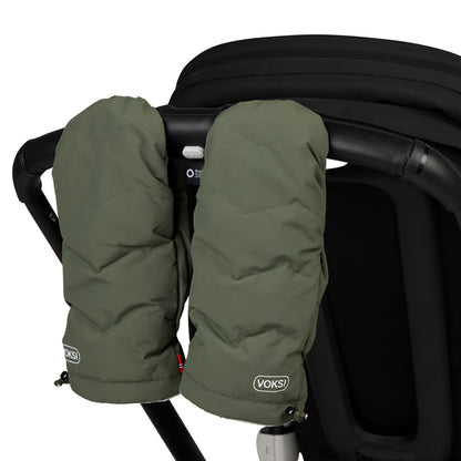 Voksi® Barnvagnshandskar, Thyme Green LightGrey