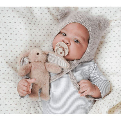 Cam Cam bamse, Elva Kanin small - Latte/Classic stripes camel