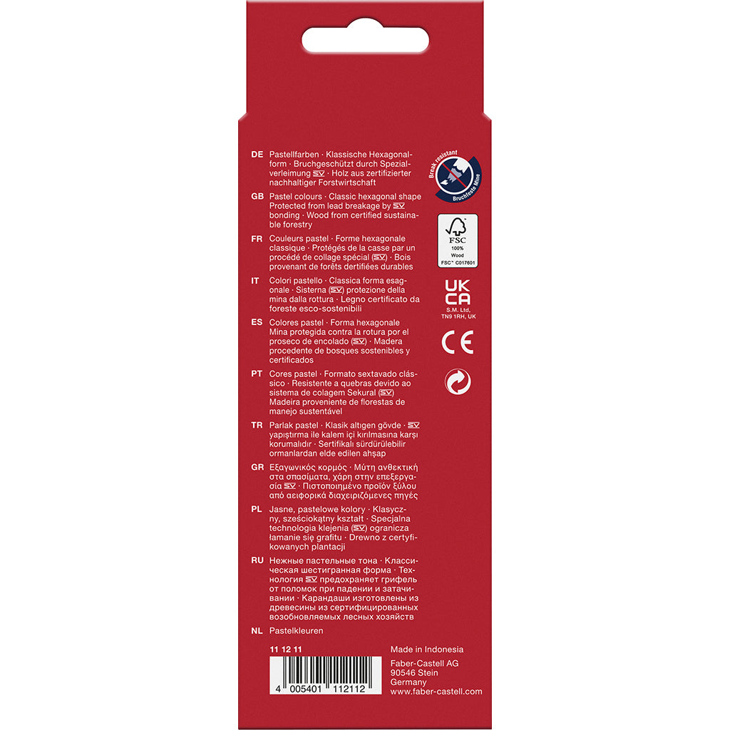 Faber-Castell, 10 st färgpennor - Pastell