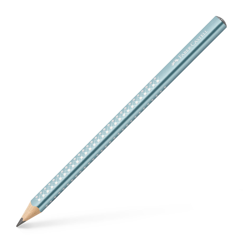 Faber-Castell, Jumbo sparkle blyertspenna - Ocean metallic