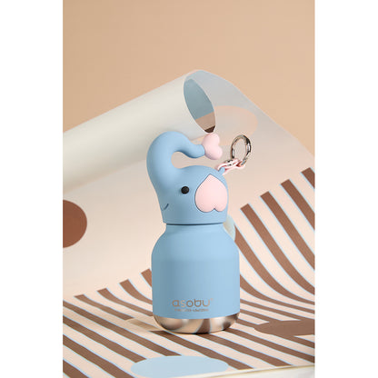 Asobu Bestie Mini termosdricksflaska med nyckelring, 200 ml - Elefant