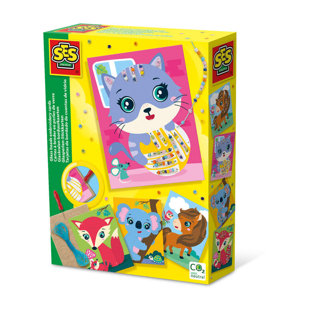 SES Creative Broderikort, Brodera med glaspärlor