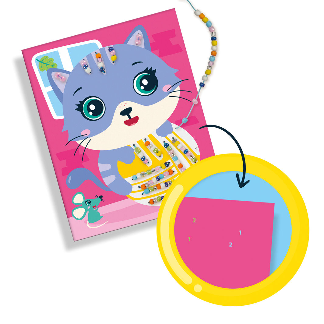 SES Creative Broderikort, Brodera med glaspärlor