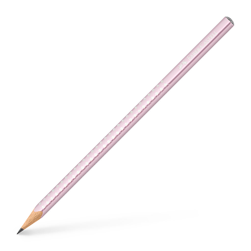 Faber-Castell Sparkle blyertspenna med glitter, Rose metallic