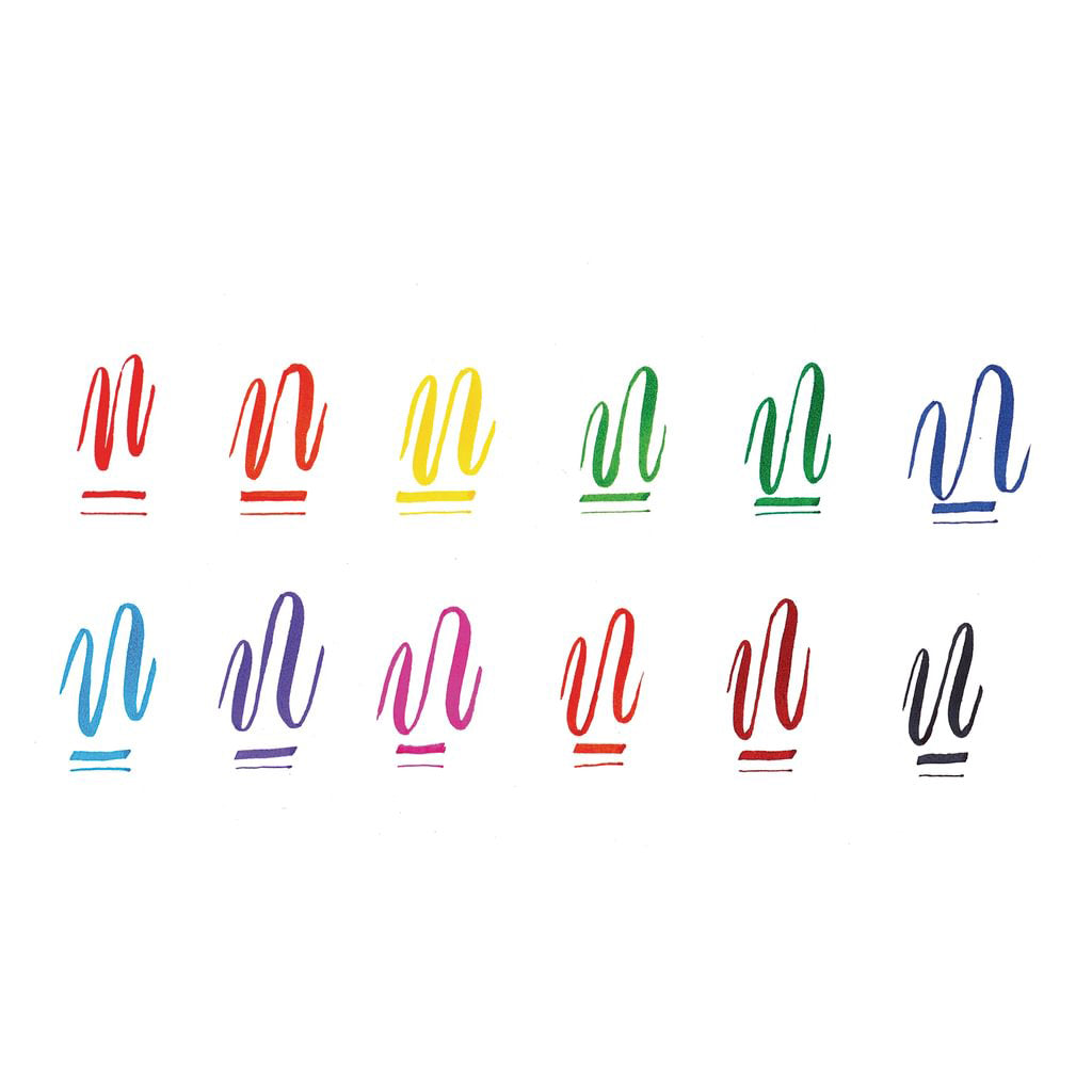 Ooly Duo Calligraphy, 12 Dubbla Kalligrafimarkers