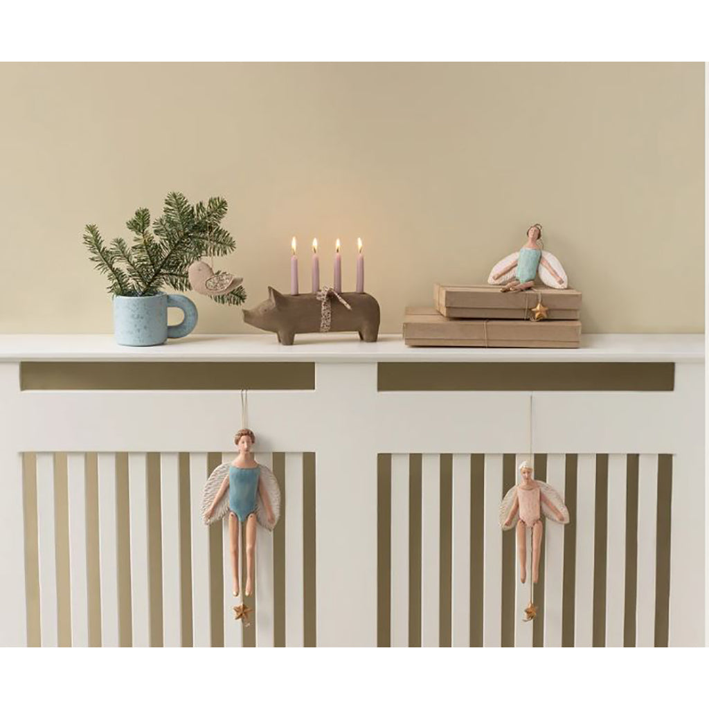 Maileg Adventsljusstake, Stor gris - Natur