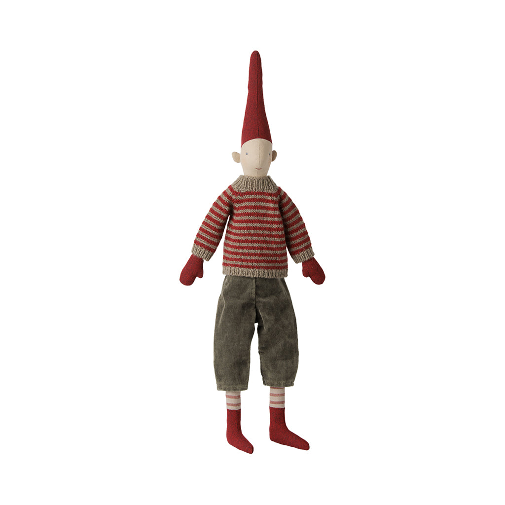 Maileg Tomte, Pixy stl. 3, Pojke – Randig stickad tröja