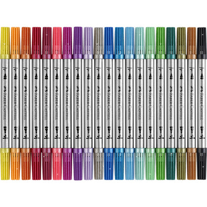 Faber-Castel, Tuscher med glitter 20 st – dubbelsidig