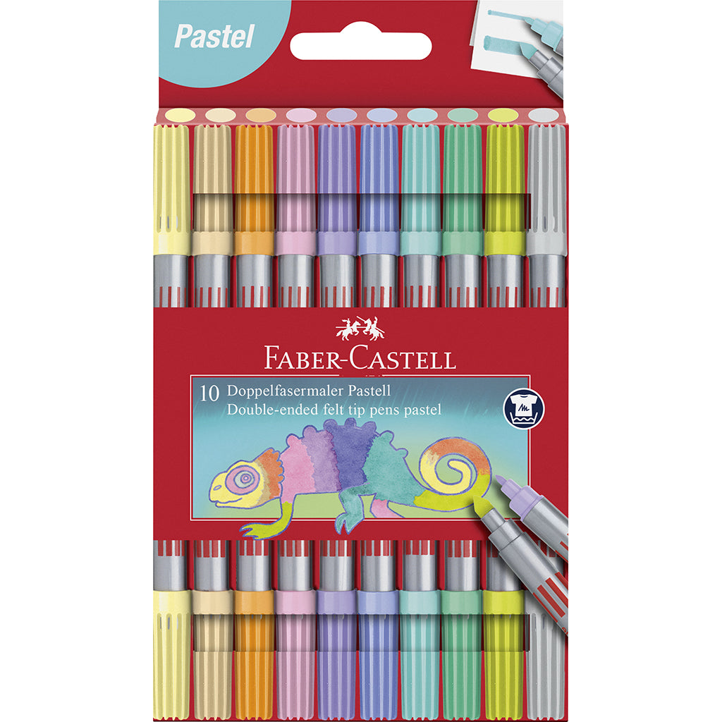 Faber-Castell, Dubbelpennor med tjock och tunn spets - 10 st.