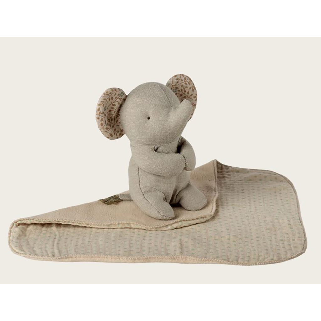 Maileg Lullaby friends, Elefant gosedjur, Mini - Grå