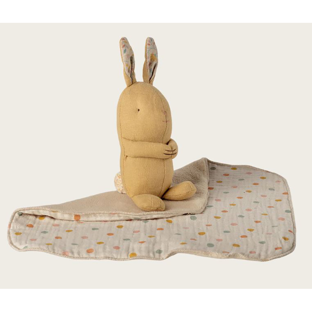 Maileg Lullaby friends, Kanin bamse, Mini – Cremegul