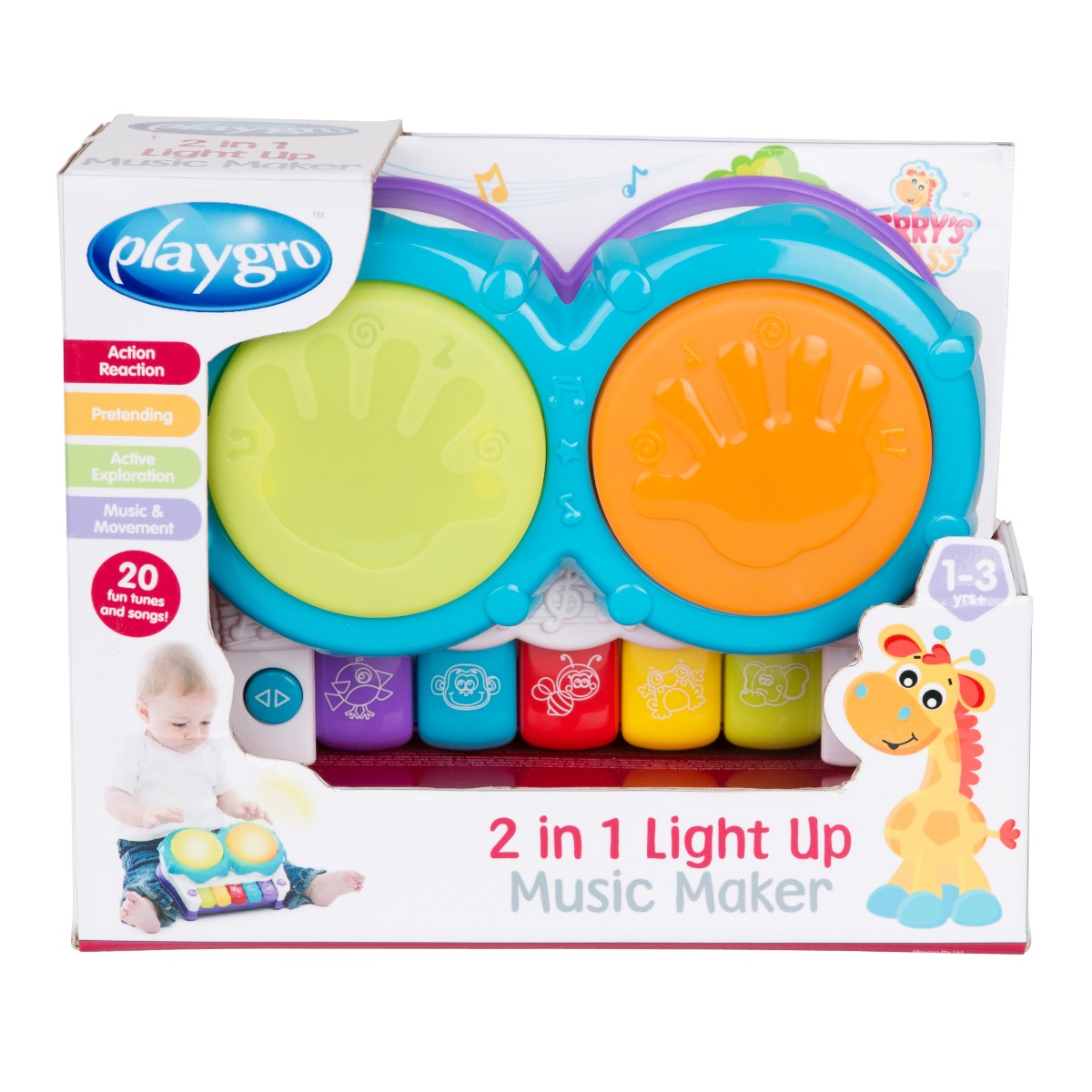 Playgro Playgro 2 i 1 Light Up Music Maker