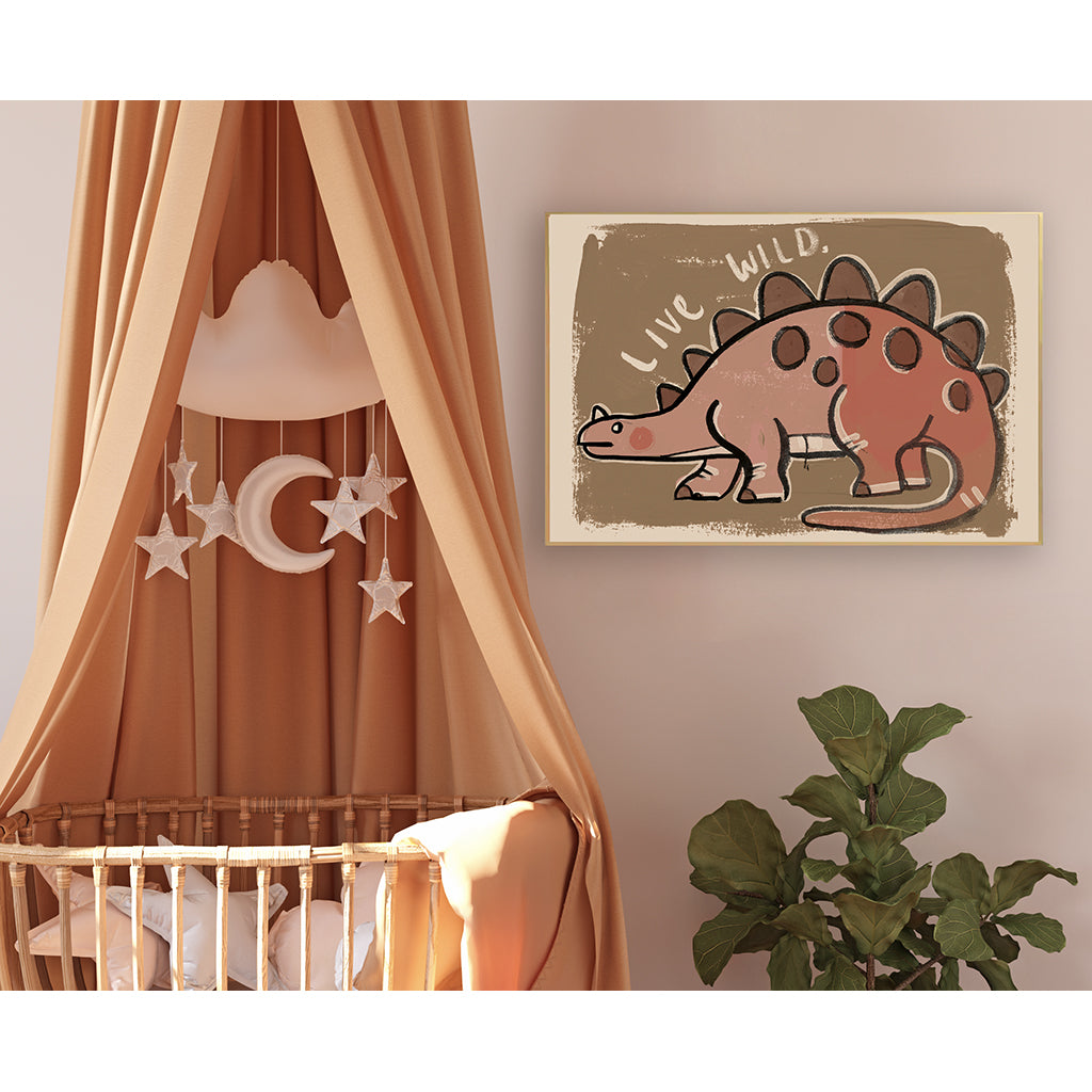 Studio Loco barnposter, Dino live wild - 70 x 50 cm