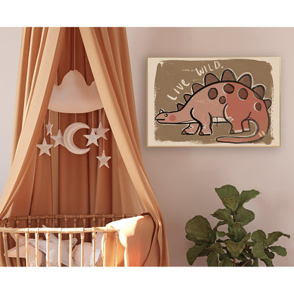 Studio Loco barnposter, Dino live wild - 70 x 50 cm