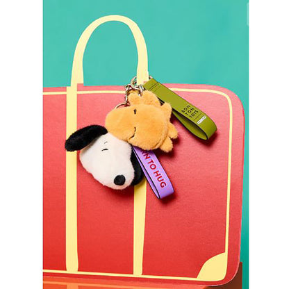 Snoopy ECO Fuzzy Cream bag charm – 8 cm