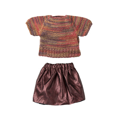 Maileg tillbehör till mor mus, Kjol och stickad blus